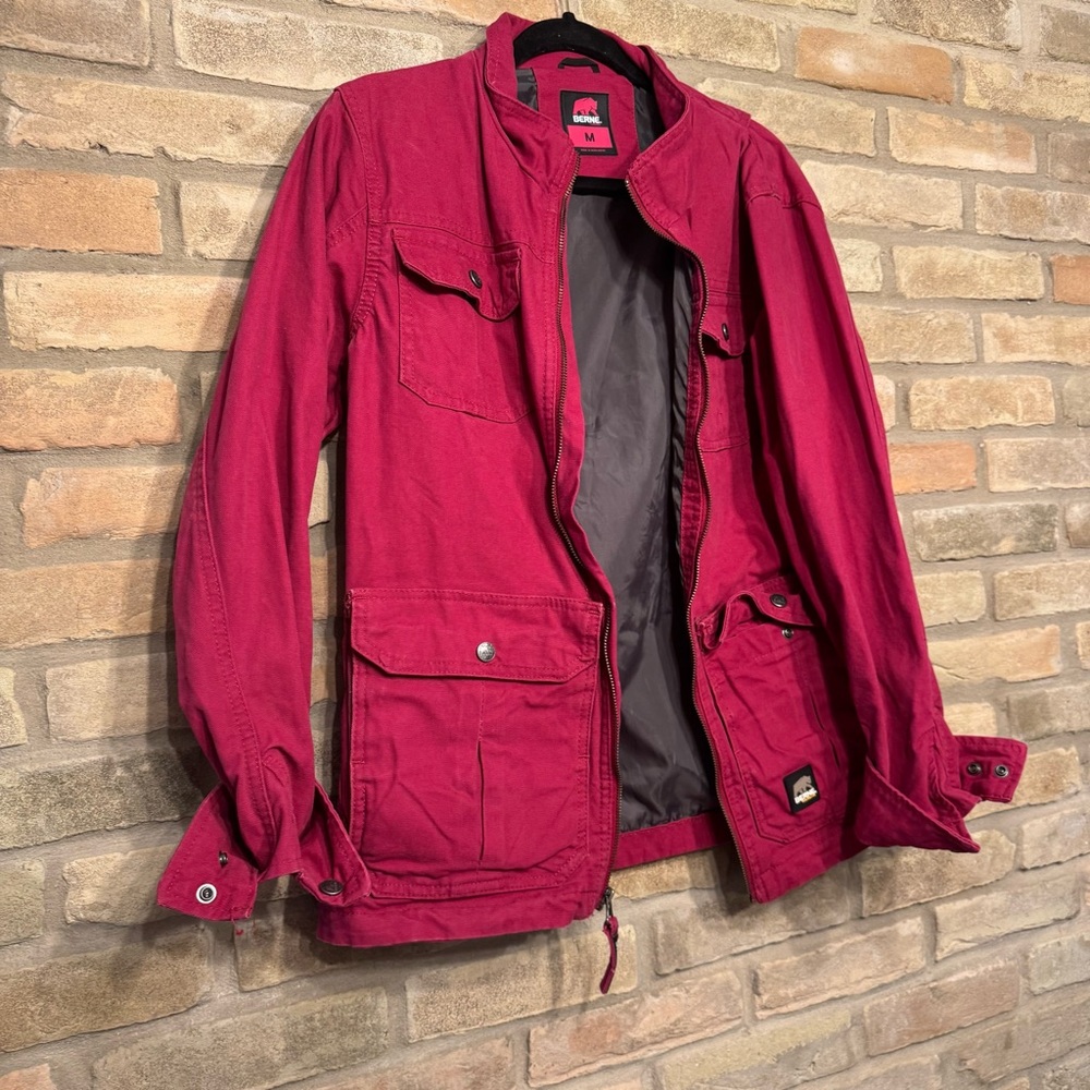 Women's Berne Pink Fuchsia Workwear Jacket SZ M